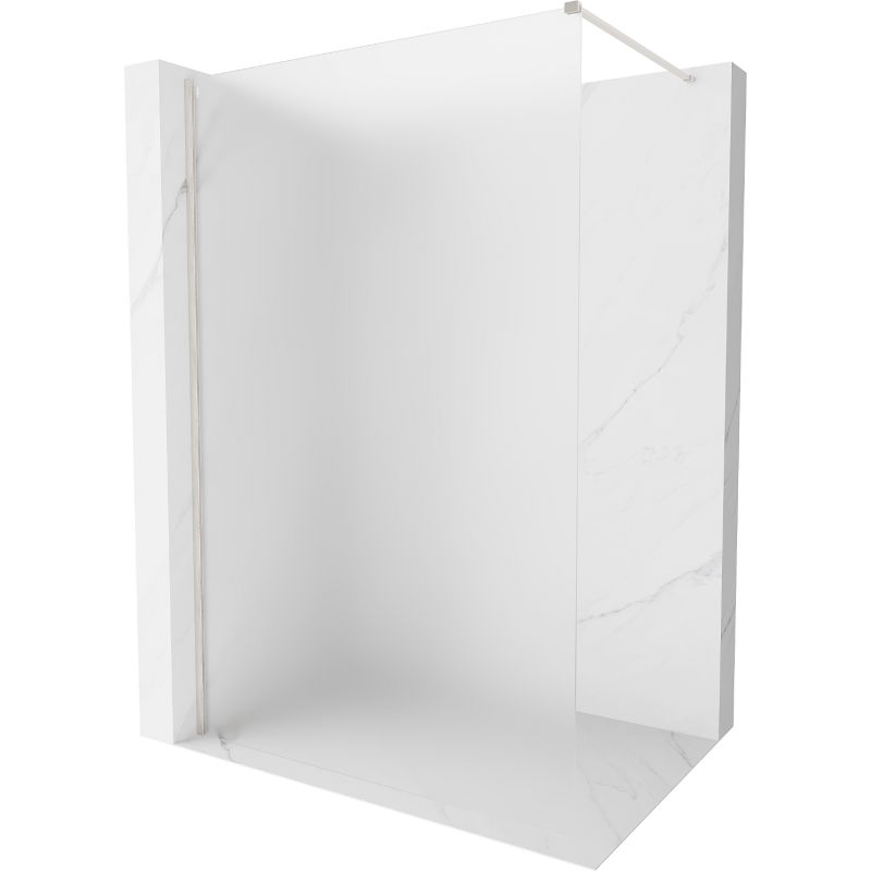 Mexen Kioto-X dušo sienelė Walk-in 100 x 200 cm, matinė 10 mm, šlifuotas nikelis - 800-100-101-97-30-X