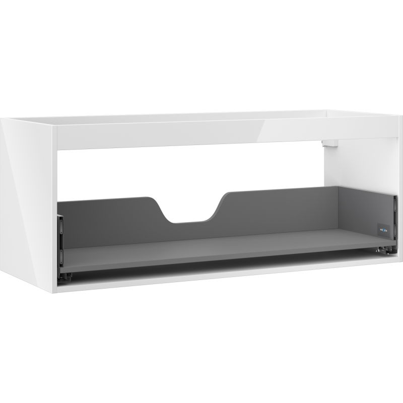 Mexen Box-A spintelės korpusas po praustuvu 120 cm, 1 stalčius, baltas blizgus - 91AX0-1200-470-1-00