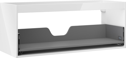 Mexen Box-A korpus praustuvo spintelė 120 cm, 1 stalčius, blizgi balta - 91AX0-1200-470-1-00