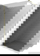 Mexen Kioto-X dušo sienelė Walk-in 100 x 200 cm, grafitas 10 mm, auksinė - 800-100-101-50-40-X