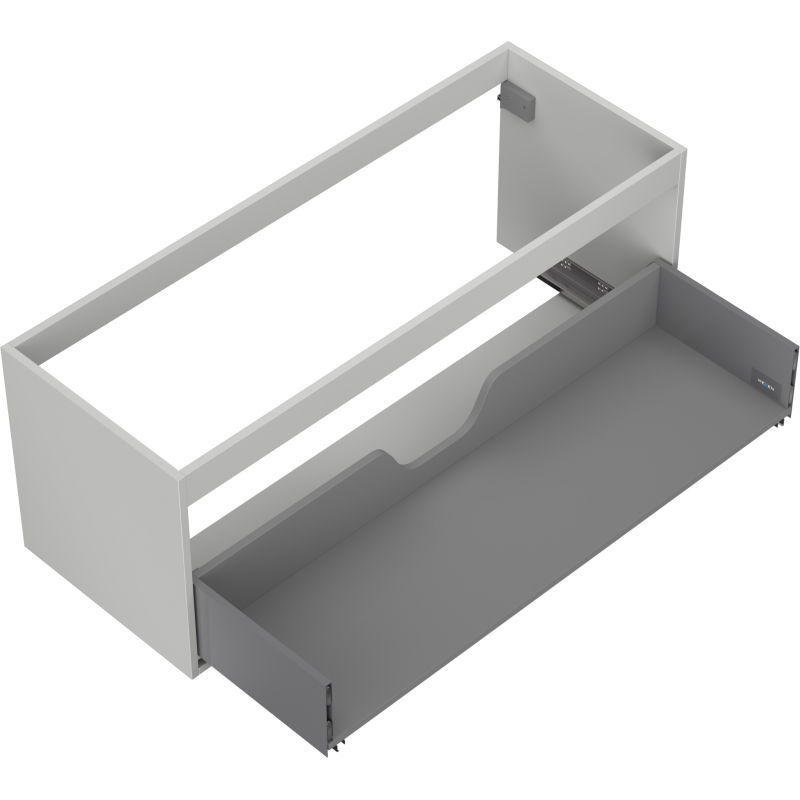 Mexen Box-A spintelės korpusas po praustuvu 120 cm, 1 stalčius, pilkas matinis - 91AX0-1200-470-1-62