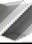 Mexen Kioto-X dušo sienelė Walk-in 110 x 200 cm, grafitas 10 mm, auksinė šlifuota - 800-110-101-55-40-X