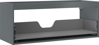 Mexen Box-A spintelės korpusas po praustuvu 120 cm, 1 stalčius, matinis grafitas - 91AX0-1200-470-1-66