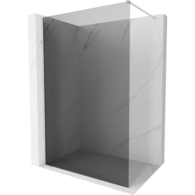 Mexen Kioto-X dušo sienelė Walk-in 150 x 200 cm, grafitas 10 mm, šlifuotas nikeliu - 800-150-101-97-40-X
