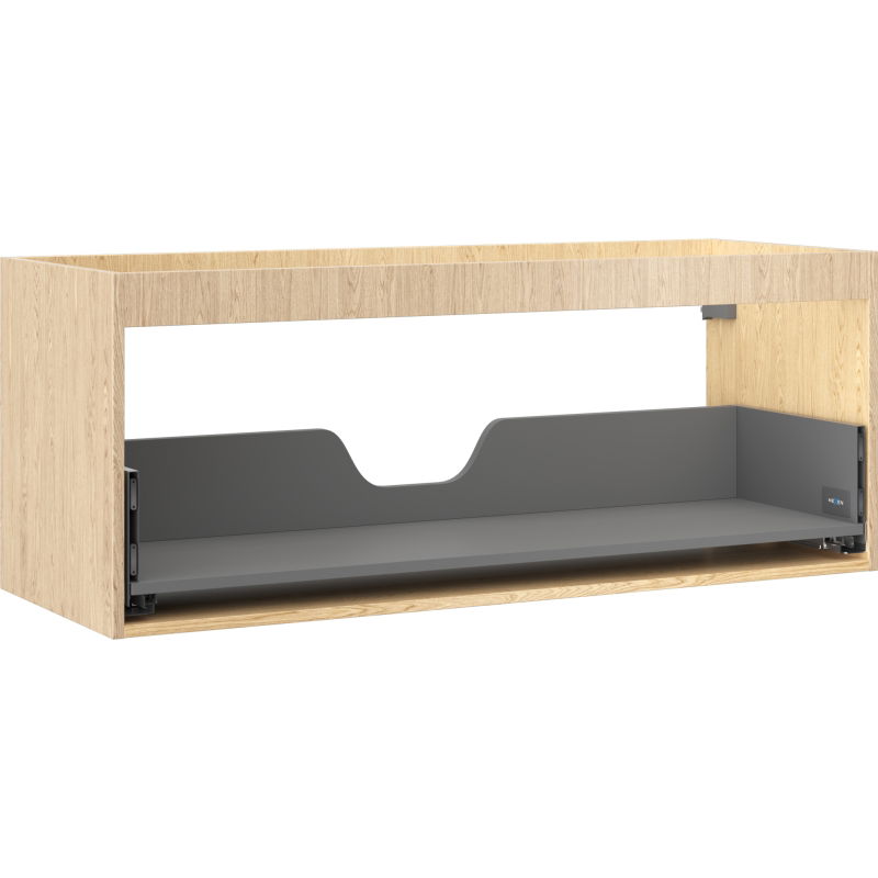 Mexen Box-A spintelės korpusas po praustuvu 120 cm, 1 stalčius, ąžuolas - 91AX0-1200-470-1-81