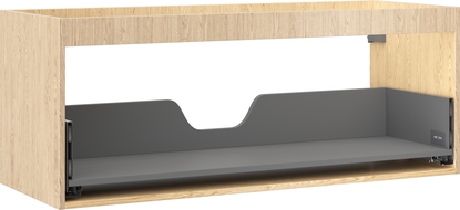 Mexen Box-A spintelės korpusas po praustuvu 120 cm, 1 stalčius, ąžuolas - 91AX0-1200-470-1-81