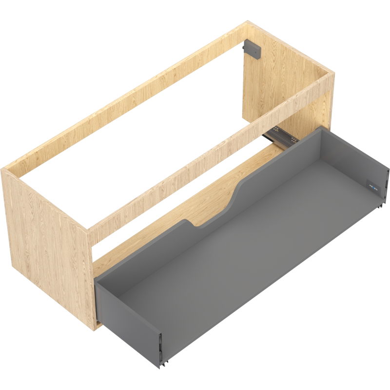 Mexen Box-A spintelės korpusas po praustuvu 120 cm, 1 stalčius, ąžuolas - 91AX0-1200-470-1-81