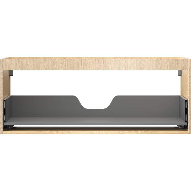 Mexen Box-A spintelės korpusas po praustuvu 120 cm, 1 stalčius, ąžuolas - 91AX0-1200-470-1-81