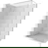 Mexen Kioto-XF dušo sienelė Walk-in su rėmu 50 x 202 cm, permatoma 10 mm, chromas - 800-050-104-01-00-X