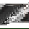 Mexen Kioto-XF dušo sienelė Walk-in su rėmu 50 x 202 cm, permatoma 10 mm, chromas - 800-050-104-01-00-X