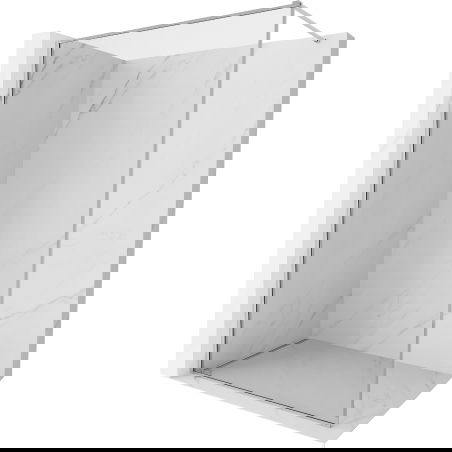 Mexen Kioto-XF dušo sienelė Walk-in su rėmu 160 x 202 cm, permatoma 10 mm, chromuota - 800-160-104-01-00-X