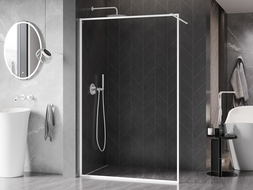 Mexen Kioto-XF dušo sienelė Walk-in su rėmu 150 x 202 cm, skaidri 10 mm, balta - 800-150-104-20-00-X