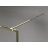 Mexen Kioto-XF dušo sienelė Walk-in su rėmu 130 x 202 cm, permatoma 10 mm, auksinė - 800-130-104-50-00-X
