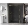 Mexen Kioto-XF dušo sienelė Walk-in su rėmais 150 x 202 cm, permatoma 10 mm, auksinė - 800-150-104-50-00-X