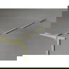 Mexen Kioto-XF Dušo siena Walk-in su rėmu 50 x 202 cm, skaidri 10 mm, matinė auksinė - 800-050-104-55-00-X