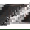 Mexen Kioto-XF dušo sienelė Walk-in su rėmeliu 50 x 202 cm, skaidri 10 mm, rožinis auksas - 800-050-104-60-00-X