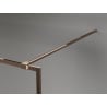 Mexen Kioto-XF dušo sienelė Walk-in su rėmu 110 x 202 cm, skaidrus 10 mm, rožinis auksas - 800-110-104-60-00-X