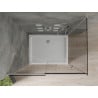Mexen Omega stumdomas dušo kabina 120 x 70 cm, grafitas, chromas + padas Flat, baltas - 825-120-070-01-40-4010