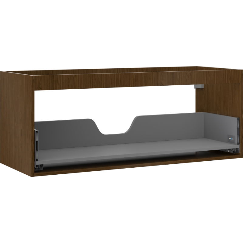 Mexen Box-A spintelės korpusas po praustuvu 120 cm, 1 stalčius, riešutas - 91AX0-1200-470-1-86