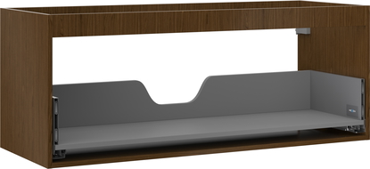 Mexen Box-A spintelės korpusas po praustuvu 120 cm, 1 stalčius, riešutas - 91AX0-1200-470-1-86