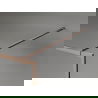 Mexen Kioto-XF dušo sienelė Walk-in su rėmeliu 100 x 202 cm, permatomas 10 mm, šlifuota varis - 800-100-104-65-00-X