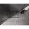 Mexen Kioto-XF dušo sienelė Walk-in su rėmu 130 x 202 cm, 10 mm skaidri, šukuotas varis - 800-130-104-65-00-X