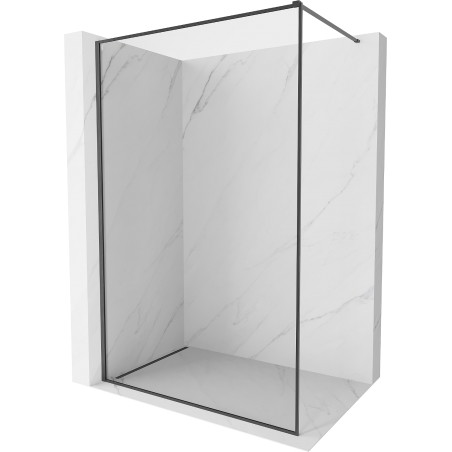 Mexen Kioto-XF Dušo sienelė Walk-in su rėmu 100 x 202 cm, permatoma 10 mm, šeškė pilka šlifuota - 800-100-104-66-00-X