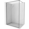 Mexen Kioto-XF dušo siena Walk-in su rėmu 110 x 202 cm, skaidri 10 mm, šepetys ginklas pilka - 800-110-104-66-00-X