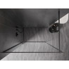 Mexen Kioto-XF dušo siena Walk-in su rėmu 110 x 202 cm, skaidri 10 mm, šepetys ginklas pilka - 800-110-104-66-00-X