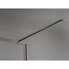 Mexen Kioto-XF dušo sienelė Walk-in su rėmu 110 x 202 cm, skaidri 10 mm, šlifuota ginklo pilka - 800-110-104-66-00-X