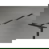 Mexen Kioto-XF dušo sienelė Walk-in su rėmu 60 x 202 cm, skaidri 10 mm, juoda - 800-060-104-70-00-X