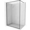 Mexen Kioto-XF dušo siena Walk-in su rėmeliu 140 x 202 cm, permatoma 10 mm, juoda - 800-140-104-70-00-X