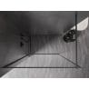 Mexen Kioto-XF dušo sienelė Walk-in su rėmu 60 x 202 cm, skaidri 10 mm, ginklų metalas - 800-060-104-95-00-X