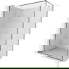 Mexen Kioto-XF dušo sienelė Walk-in su rėmu 140 x 202 cm, skaidri 10 mm, ginklų metalas - 800-140-104-95-00-X