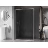 Mexen Kioto-XF Dušo sienelė Walk-in su rėmeliu 50 x 202 cm, skaidri 10 mm, šlifuotas nikelis - 800-050-104-97-00-X