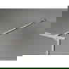 Mexen Kioto-XF dušo sienelė Walk-in su rėmu 100 x 202 cm, skaidri 10 mm, šepečiu nikelis - 800-100-104-97-00-X