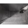 Mexen Kioto-XF Walk-in dušo sienelė su rėmu 120 x 202 cm, skaidri 10 mm, šlifuotas nikelis - 800-120-104-97-00-X