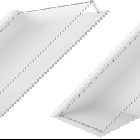 Mexen Kioto-XF Vonios sienelė Walk-in rėmelis 70 x 202 cm, šerkšnas 10 mm, chromas - 800-070-104-01-30-X