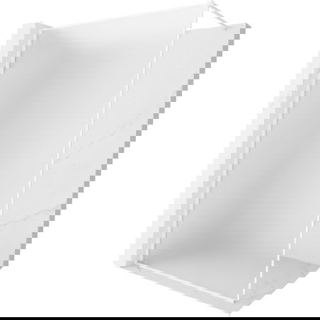 Mexen Kioto-XF dušo sienelė Walk-in su rėmu 160 x 202 cm, šerkšnas 10 mm, balta - 800-160-104-20-30-X