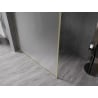 Mexen Kioto-XF dušo sienelė „Walk-in“ su rėmu 50 x 202 cm, matinė 10 mm, auksinė šlifuota - 800-050-104-55-30-X