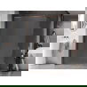 Mexen Kioto-XF dušo sienelė Walk-in su rėmu 140 x 202 cm, matinė 10 mm, rožinis auksas - 800-140-104-60-30-X
