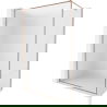 Mexen Kioto-XF Walk-in dušo pertvara su rėmu 60 x 202 cm, matinė 10 mm, šlifuota varis - 800-060-104-65-30-X
