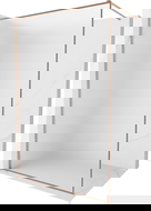 Mexen Kioto-XF dušo sienelė Walk-in su rėmu 90 x 202 cm, matinė 10 mm, šlifuotas varis - 800-090-104-65-30-X