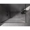 Mexen Kioto-XF dušo sienelė Walk-in su rėmu 50 x 202 cm, matinis 10 mm, šlifuotas ginklų pilkumas - 800-050-104-66-30-X
