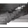 Mexen Kioto-XF dušo sienelė Walk-in su rėmu 160 x 202 cm, matinė 10 mm, šlifuota gun gray - 800-160-104-66-30-X