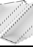 Mexen Kioto-XF dušo sienelė Walk-in su rėmu 50 x 202 cm, matinė 10 mm, juoda - 800-050-104-70-30-X