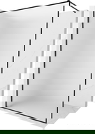 Mexen Kioto-XF dušo sienelė Walk-in su rėmu 130 x 202 cm, matinė 10 mm, juoda - 800-130-104-70-30-X