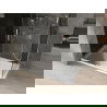 Mexen Omega stumdoma dušo kabina 130 x 70 cm, Grafito, Chromo + dušo padėklas Flat, bialy - 825-130-070-01-40-4010