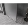 Mexen Kioto-XF Walk-in dušo siena su rėmu 120 x 202 cm, šerkšnas 10 mm, ginklo metalo spalva - 800-120-104-95-30-X