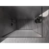 Mexen Kioto-XF Walk-in dušo siena su rėmu 120 x 202 cm, šerkšnas 10 mm, ginklo metalo spalva - 800-120-104-95-30-X